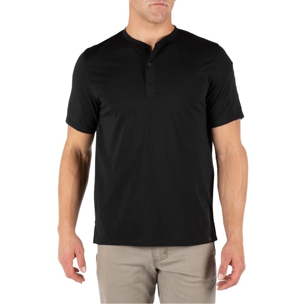 Zyia Active Solid Black Neutral Tshirt Mens XS or Womens Medium